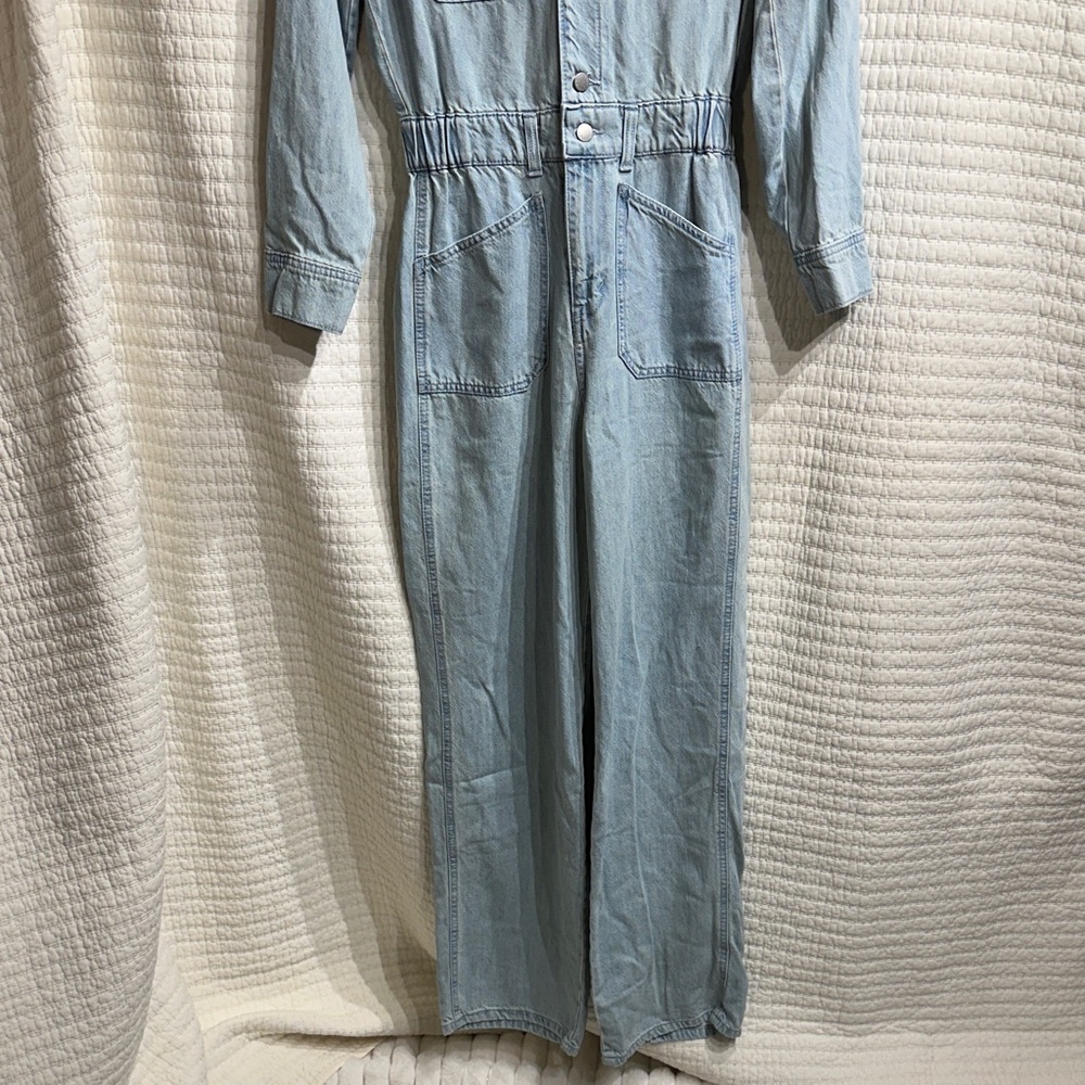 Universal Thread Soft Light Blue Denim Jumpsuit N… - image 4
